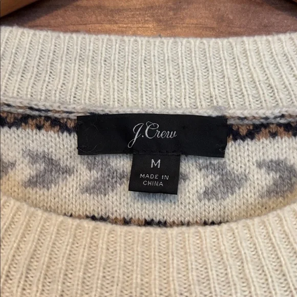 J. Crew Snowflake Wool Sweater - Picture 3 of 6